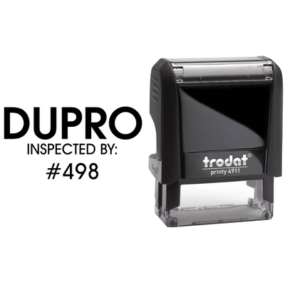 Custom During Production Inspection Stamp - alternate view
