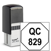 Octagon Shape QC Inspection Stamp