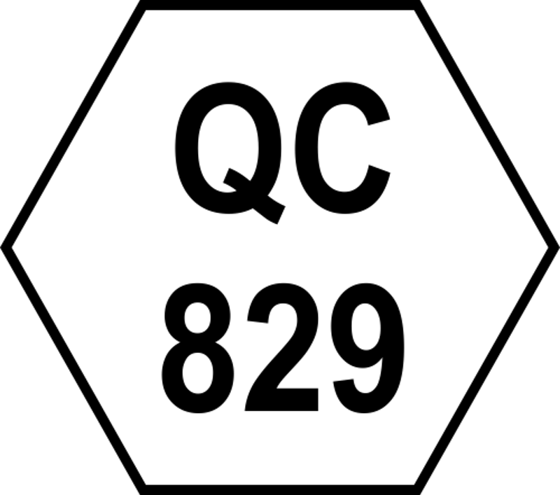 Polygon Shape QC Inspection Stamp
