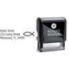 Jesus Fish Address Stamp Body and Imprint