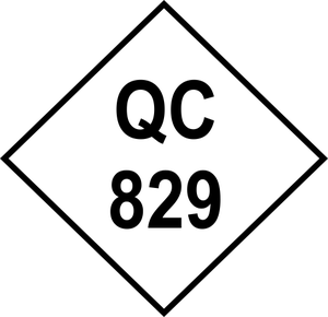 Diamond Shape QC Inspection Stamp