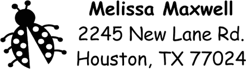 Ladybug Address Stamp