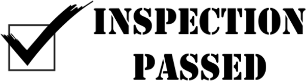 Inspection Passed Rubber Stamp