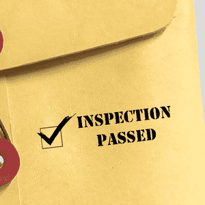 Inspection Passed Rubber Stamp Imprint Example