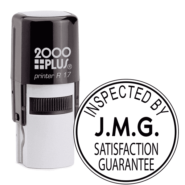 Custom Inspected by Satisfaction Guarantee Stamp