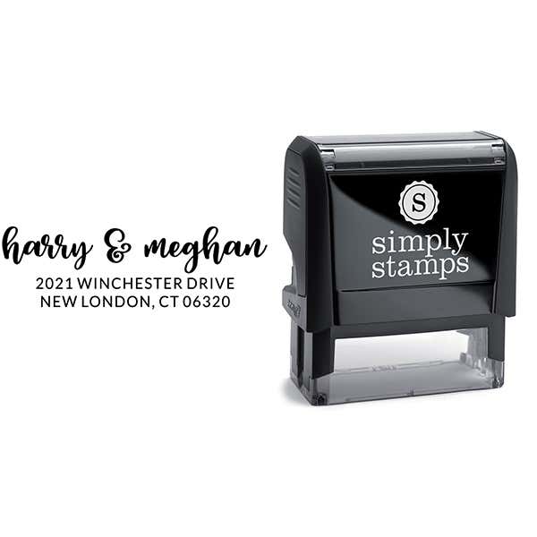 Winchester Couple Return Address Stamp Body and Design