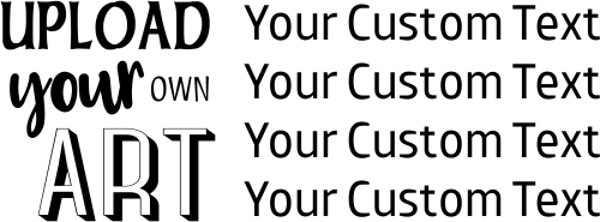 Upload Your Own Art Custom Text Rubber Stamp