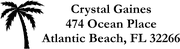 Palm Tree Address Stamp