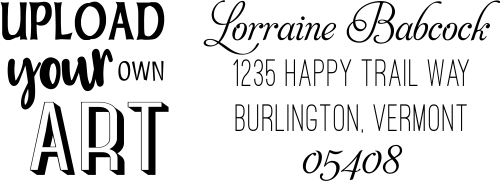 Custom Art Return Address Stamp