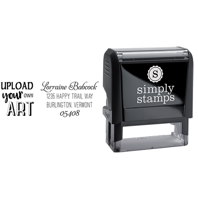 Custom Art Return Address Stamp - alternate view