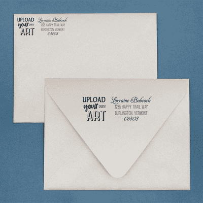 Custom Art Return Address Stamp - alternate view
