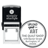 Custom Art Round Return Address Stamp