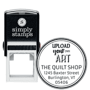 Custom Art Round Return Address Stamp