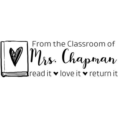 From The Classroom Love Books Teacher Stamp