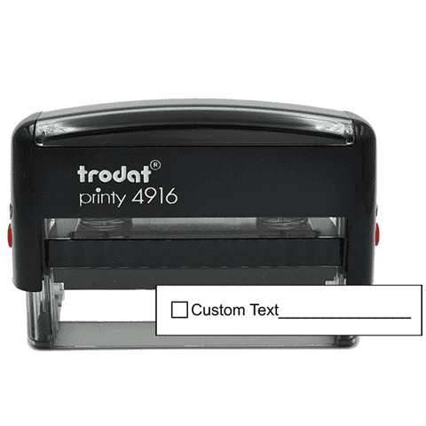 1 Line Box Form Custom Rubber Stamp