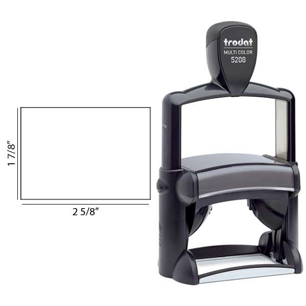 Trodat Professional 5208 Custom Text Stamp Body and Imprint Size