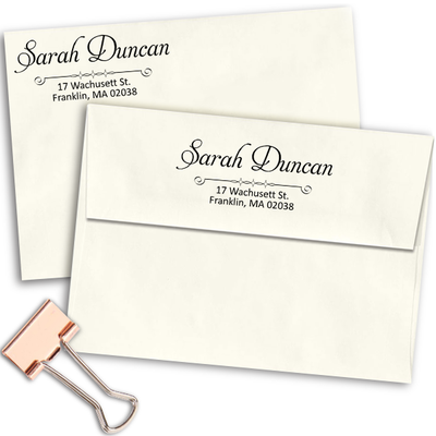 Duncan Handwritten Address Stamp - alternate view