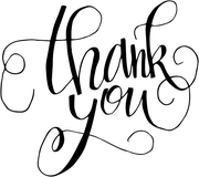 Hand Lettered Thank You Stamp
