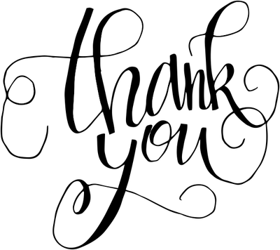 Hand Lettered Thank You Stamp