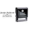 McDowell Deco Handwritten Address Stamp Body and Imprint
