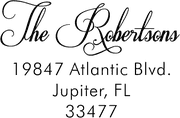 Robertsons Handwritten Address Stamp