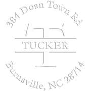 Tucker Round Return Address Embosser