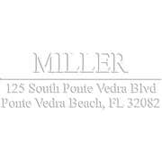 Miller Rectangular Return Address Pocket Embosser