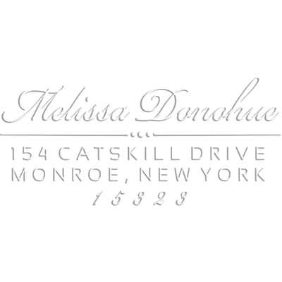Donahue Rectangular Return Address Embosser