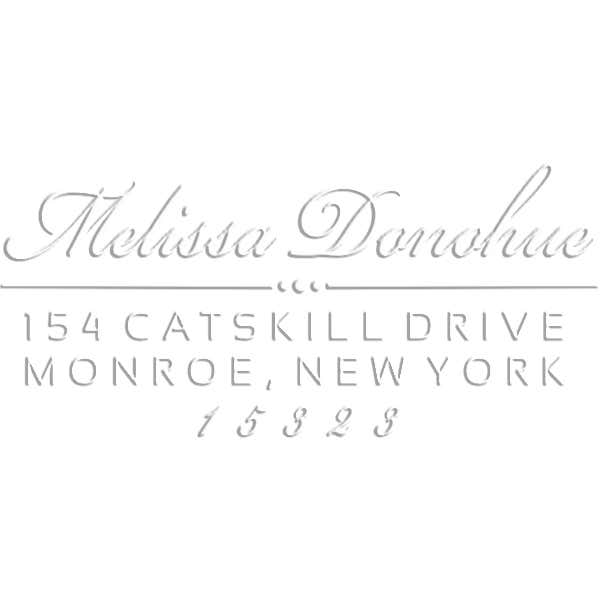 Donahue Rectangular Return Address Embosser