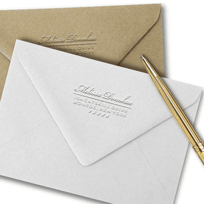 Donahue Rectangular Return Address Embosser - alternate view