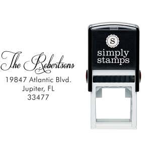 Robertsons Handwritten Address Stamp Body and Imprint