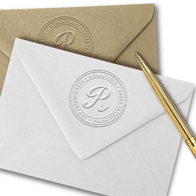 Palmetto Circle Round Return Address Embosser - alternate view