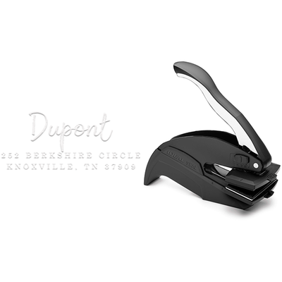 DuPont Brush Rectangular Return Address Embosser - alternate view