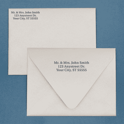 Serif Custom 3 Line Stamp - alternate view