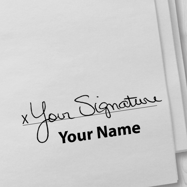 Small Signature Stamp Bottom Imprint Example