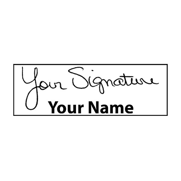 Extra Large Bottom Signature Stamp