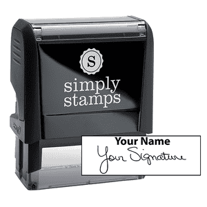 Extra Large Signature Stamp Top