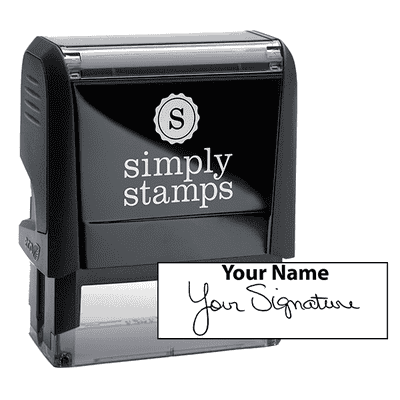 Extra Large Signature Stamp Top