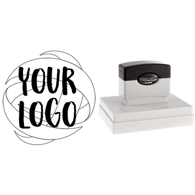 Extra Large Rectangle Logo Stamp - alternate view