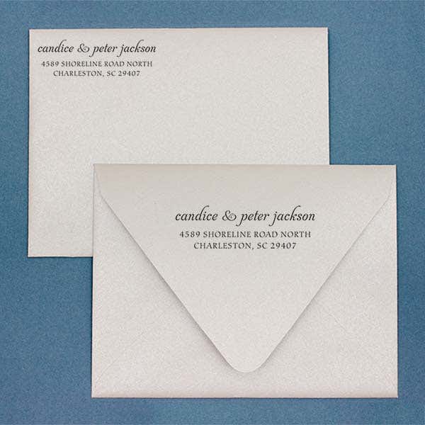 Jackson Handwritten Address Stamp Imprint Examples on Envelopes