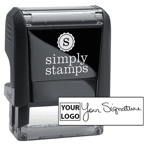 Small Signature Logo Stamp