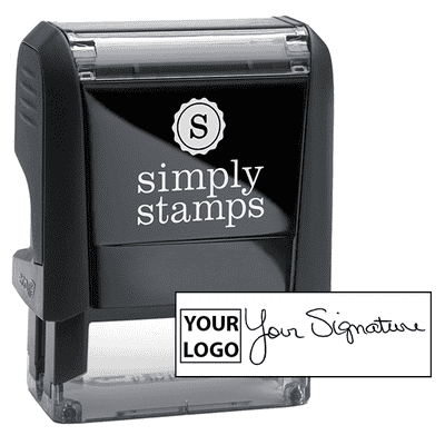 Small Signature Logo Stamp