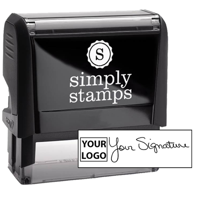 Extra Large Signature Logo Stamp