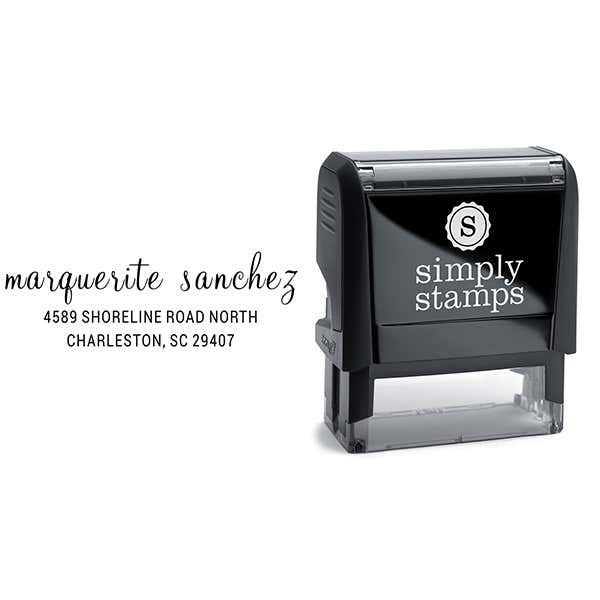 Sanchez Handwritten Address Stamp Body and Imprint