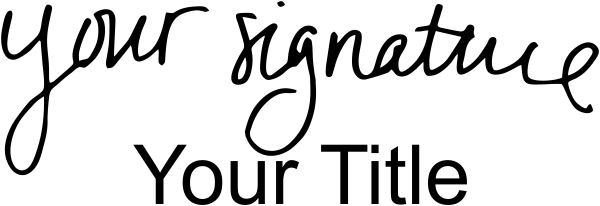 Small Signature Title Stamp