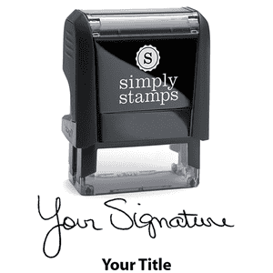 Small Signature Title Stamp Body and Design