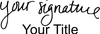 Large Signature Title Stamp