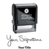 Large Signature Title Stamp Body and Design