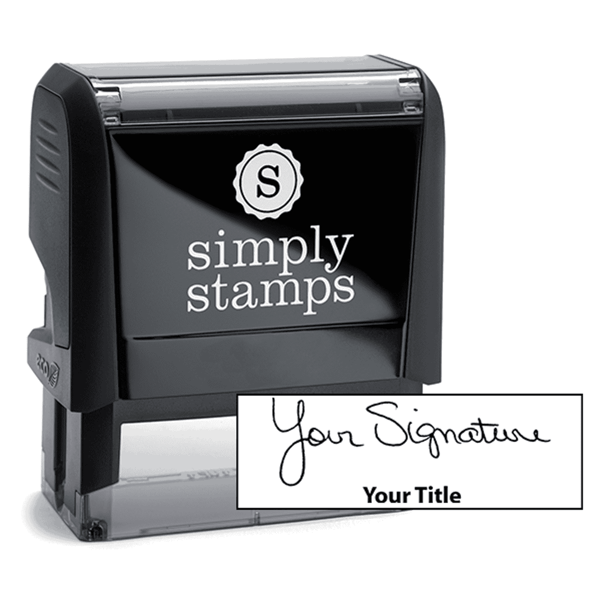 Large Signature Title Stamp