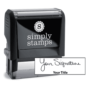 Large Signature Title Stamp
